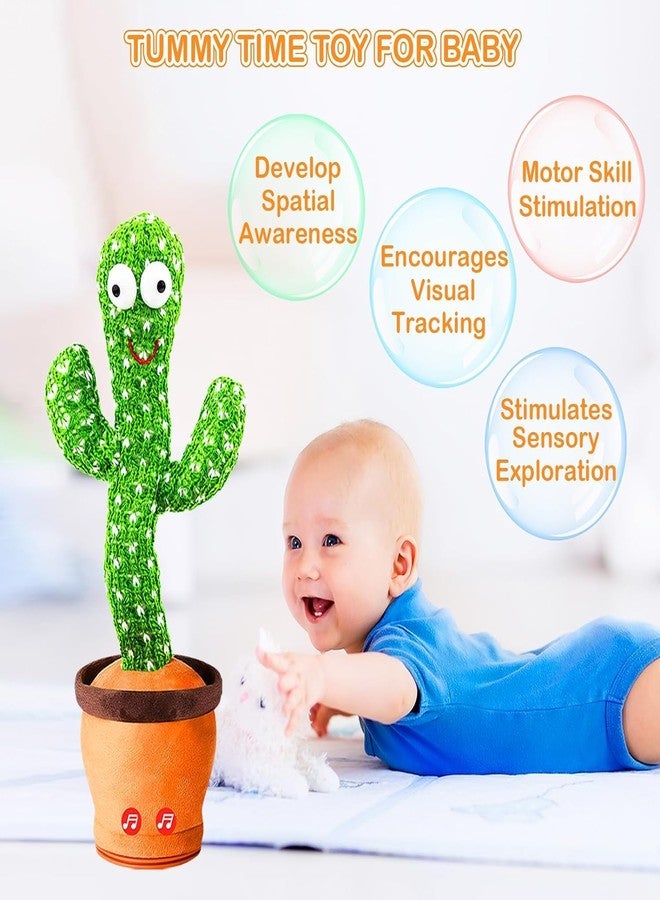 Caltero Rechargeable Toys Talking Cactus Baby Toys for Kids Dancing Cactus Toys Can Sing Wriggle & Singing Recording Repeat What You Say Funny Education Toys for Children Playing Home Decor for Kids - Image 4